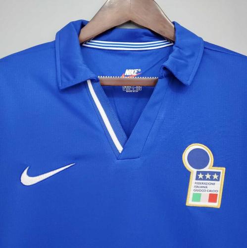Retro Jersey 1998 Italy Home Blue Soccer Jersey Vintage Football Shirt
