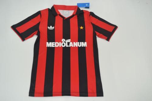 Retro Jersey 1991-1992 AC Milan Home Soccer Jersey Vintage Football Shirt
