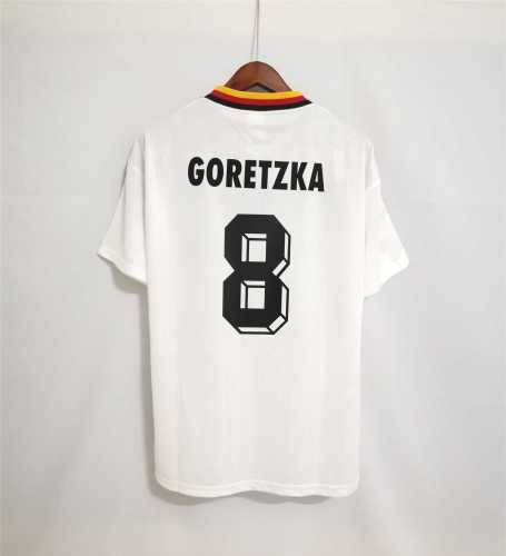 Retro Jersey 1994 Germany GORETZKA 8 Home Soccer Jersey Vintage Football Shirt