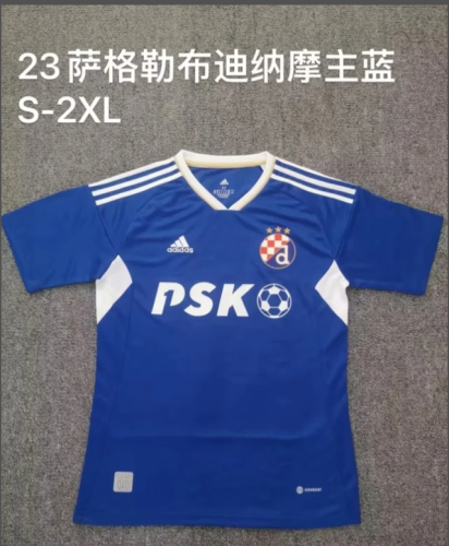 Fans Version 2022-2023 Dinamo Zagreb Home Soccer Jersey