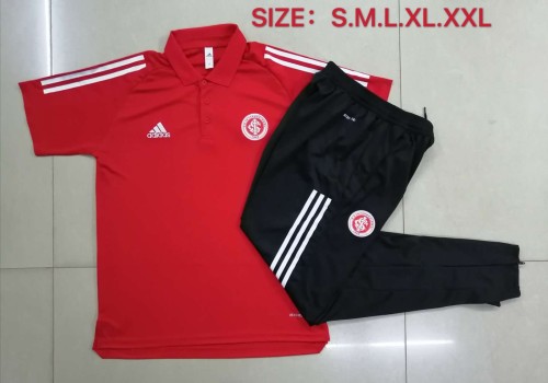 SC International Red Polo Training suit Jersey and Long Pants