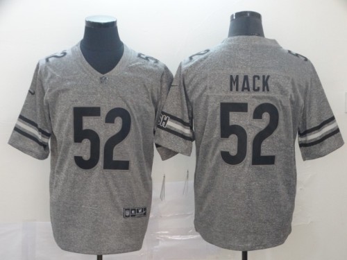 Chicago Bears 52 MACK Gray Gridiron Gray Vapor Untouchable Limited Jersey