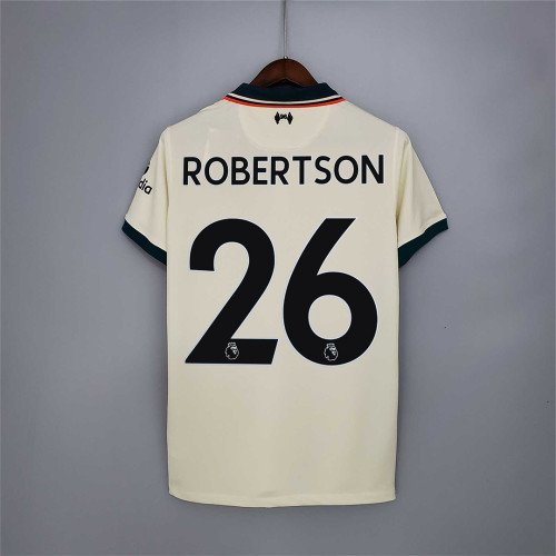 Fans Version 2021-2022 Liverpool ROBERTSON 26 Away Soccer Jersey