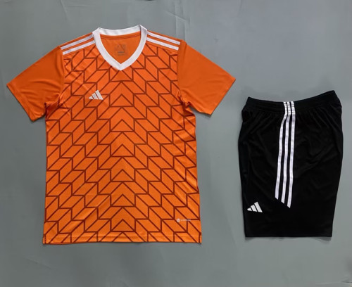 AFX-#731 Orange DIY Custom Blank Uniforms Soccer Jersey Shorts