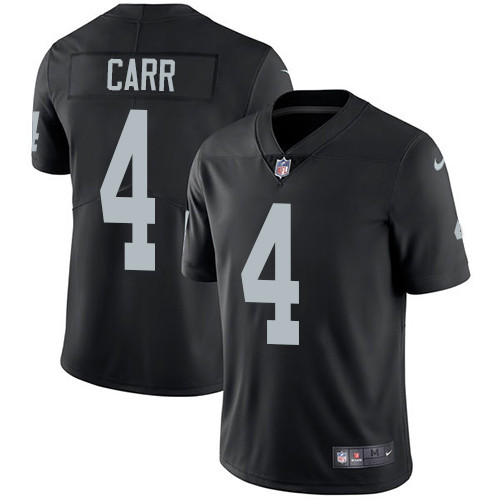 Oakland Raiders #4 CARR Black NFL Legend Jersey