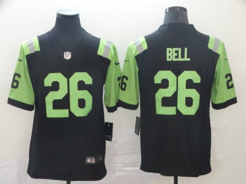 City Version New York Jets #26 BELL Black/Green NFL Jersey