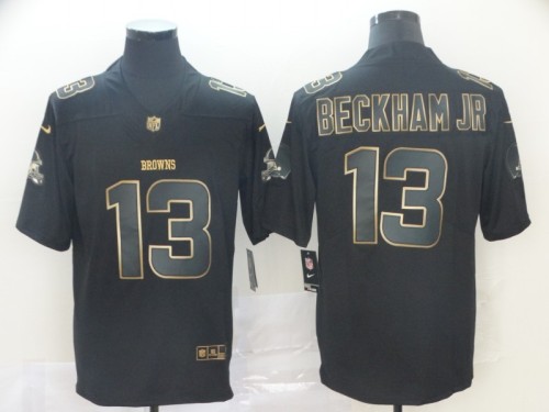 Browns 13 Odell Beckham Jr Black Gold Vapor Untouchable Limited Jersey