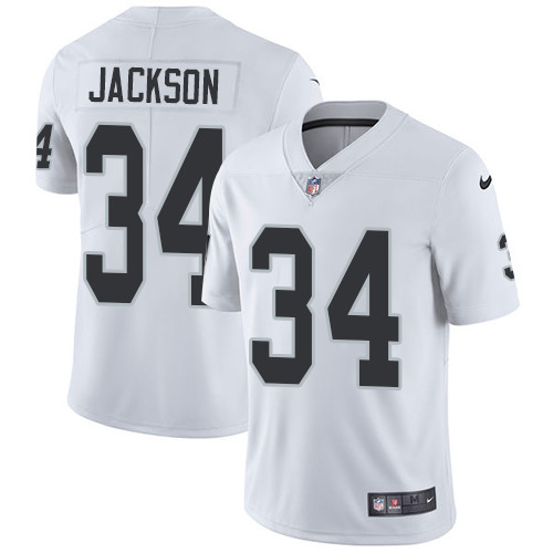 Oakland Raiders #34 JACKSON White NFL Legend Jersey