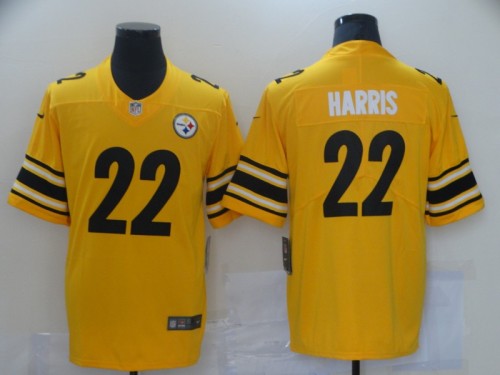 Steelers 22 Najee Harris Yellow 2021 NFL Draft Vapor Untouchable Limited Jerse