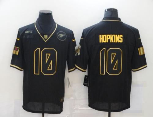 Cardinals 10 DeAndre Hopkins Black Gold 2020 Salute To Service Limited Jersey