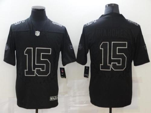 Chiefs 15 Patrick Mahomes Black Commemorative Edition Vapor Untouchable Limited Jersey