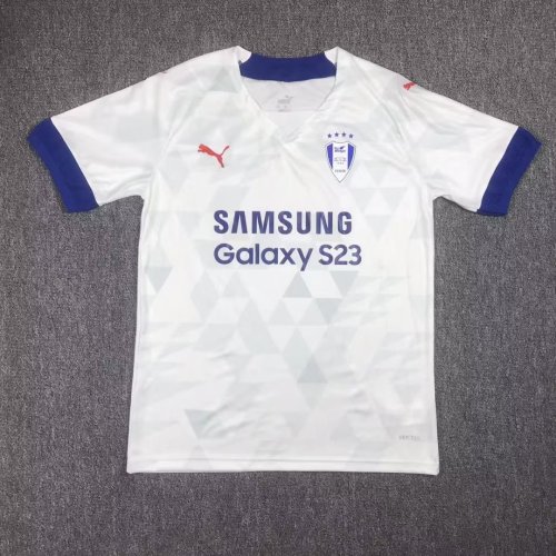 Fan Version 2023-2024 Suwon Samsung Bluewings Away White Soccer Jersey