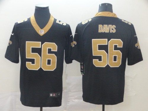 New Orleans Saints 56 DeMario Davis Black Vapor Untouchable Limited Jersey