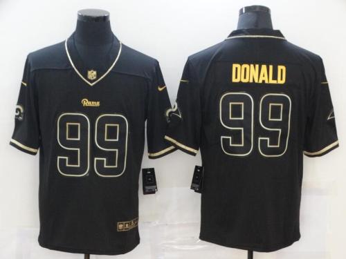 Rams 99 Aaron Donald Black 2020 Salute To Service Limited Jersey
