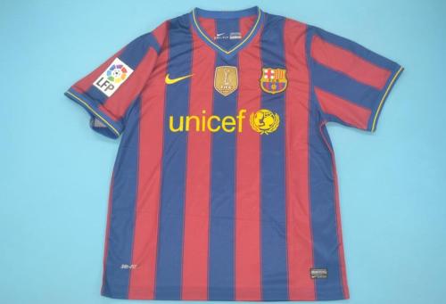 with LFP+Front Patch Retro Jersey 2009-2010 Barcelona Home Soccer Jersey