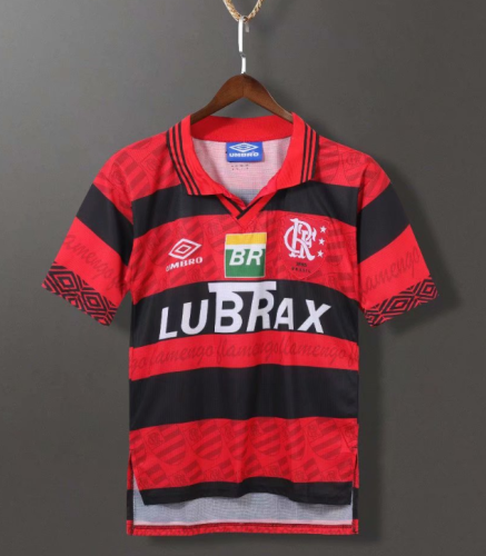 Retro Jersey 1985 Flamengo Home Red/Black Soccer Jersey