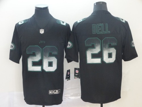New York Jets #26 BELL Black/Green NFL Jersey