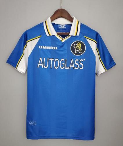Retro Jersey Chelsea 1997-1999 Home Blue Soccer Jersey Vintage Football Shirt