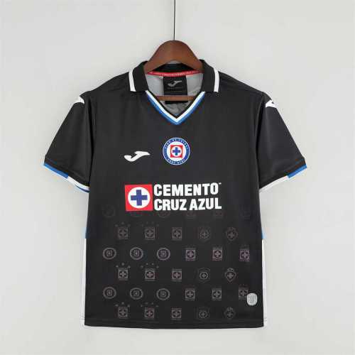 Fans Version 2022-2023 Cruz Azul 3rd Away Black Soccer Jersey