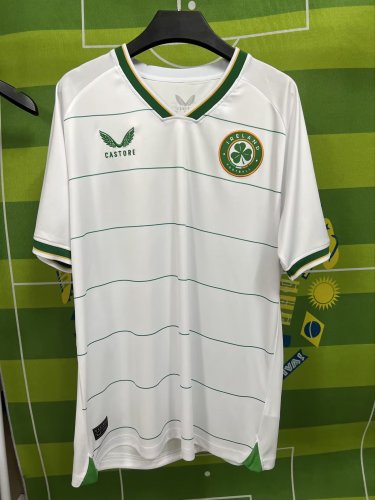 Fans Version 2023-2024 Ireland Away White Soccer Jersey