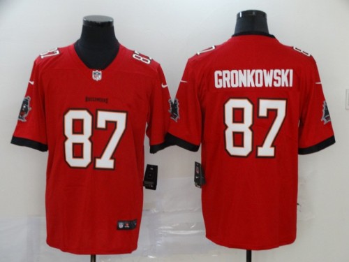 Tampa Bay Buccaneers 87 GRONKOWSKI Red New 2020 Vapor Untouchable Limited Jersey