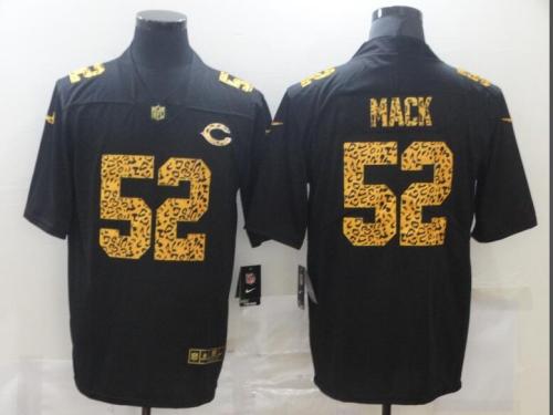 Bears 52 Khalil Mack Black Leopard Vapor Untouchable Limited Jersey