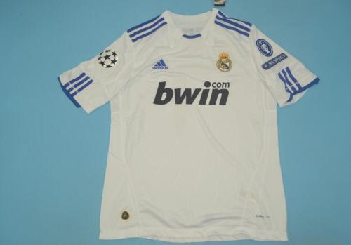 with UCL Patch Retro Jersey 2010-2011 Real Madrid Home Soccer Jersey