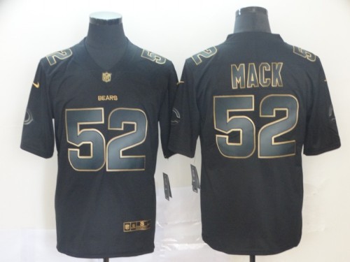 Chicago Bears 52 Khalil Mack Black Gold Vapor Untouchable Limited Jersey
