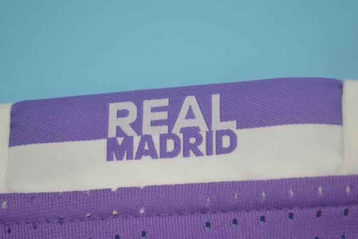 with Front Lettering+UCL+Golden FIFA Patch Retro Jersey Real Madrid 2016-2017 Away Purple Soccer Jersey