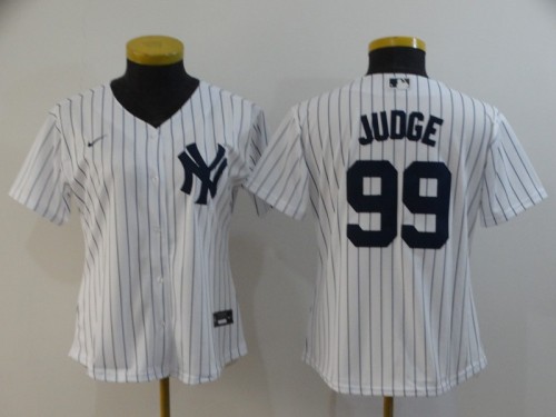 Women New York Yankees 99 JUDGE White 2020 Cool Base Jersey