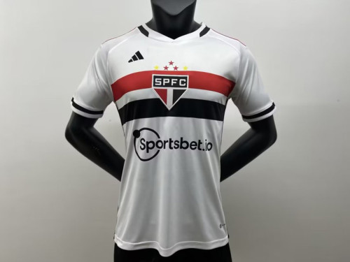 Fans Version 2023-2024 Sao Paulo Home Soccer Jersey
