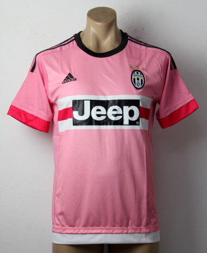 Retro Jersey 2015-2016 Juventus Away Pink Soccer Jersey Vintage Football Shirt
