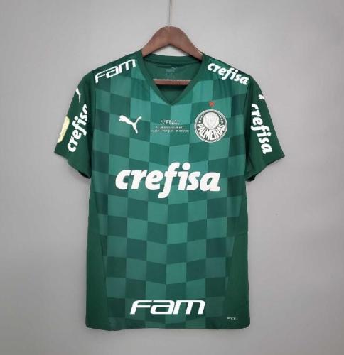 with Front Lettering and Patch 21/22 all sponsor Palmeiras Copa do Brasil - Final home Soccer Jersey