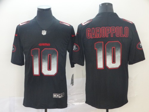 San Francisco 49ers #10 GAROPPOLO Black/Red NFL Jersey