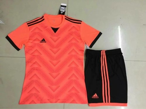 #810 Orange Soccer Training Uniform Blank Jersey and Shorts