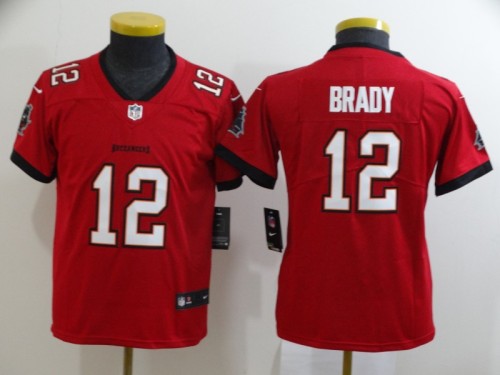 Youth Tampa Bay Buccaneers 12 Tom brady Red New 2020 Vapor Untouchable Limited Jersey