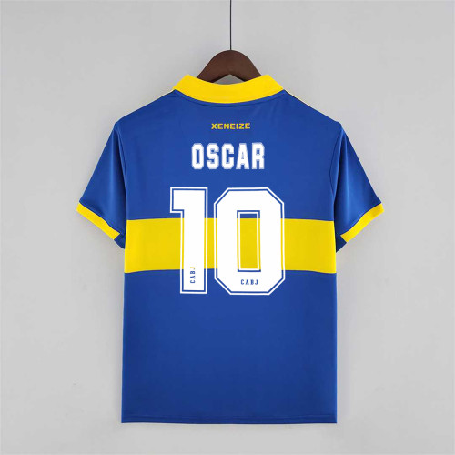 Fan Version 2022-2023 Boca Juniors 10 OSCAR Home Soccer Jersey