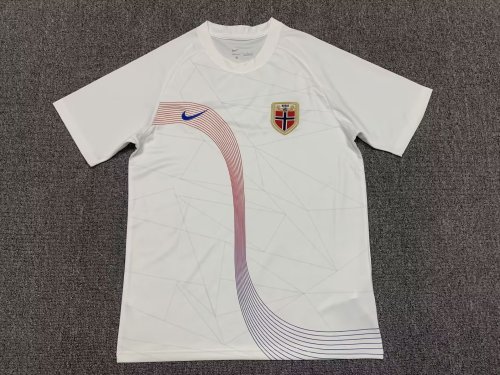 Fans Version 2022 World Cup Norway Away White Soccer Jersey