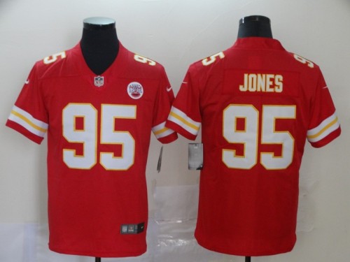 Kansas City Chiefs 95 JONES Red 2020 Super Bowl LIV Vapor Untouchable Limited Jersey