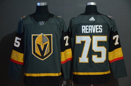 Vegas Golden Knights 75 Ryan Reaves Gray With Special Glittery Logo Jersey