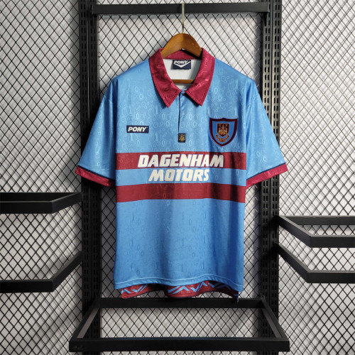 Retro Jersey 1995-1997 West Ham United Away Blue Soccer Jersey