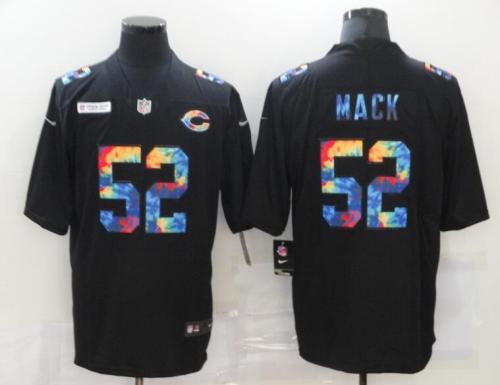 Bears 52 Khalil Mack Black Vapor Untouchable Fashion Limited Jersey