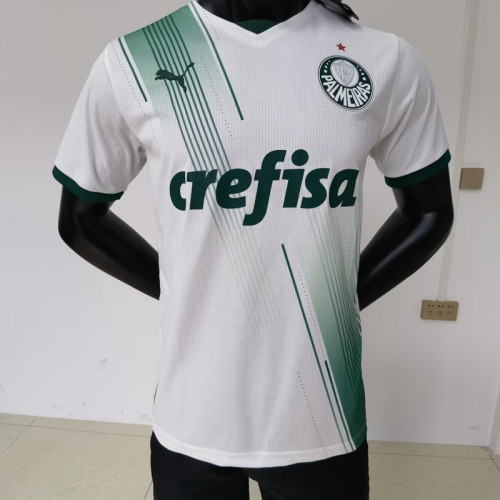 Player Version 2023-2024 Palmeiras Away White Soccer Jersey