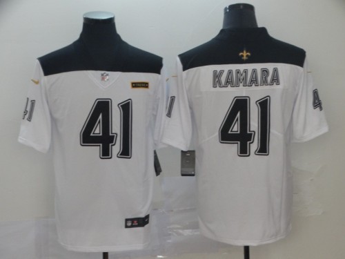 City Version New Orleans Saints #41 KAMARA White NFL Jersey