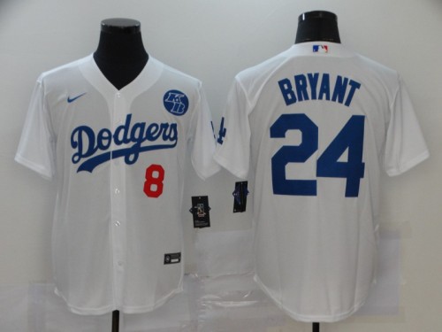 Los Angeles Dodgers 24 BRYANT White Cool Base Jersey