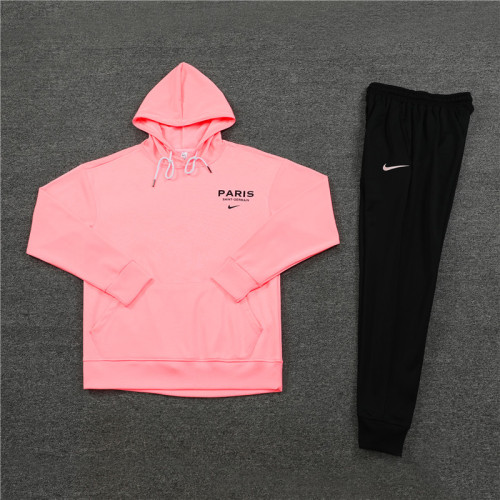 2023-2024 PSG Pink Soccer Hoodie and Pants
