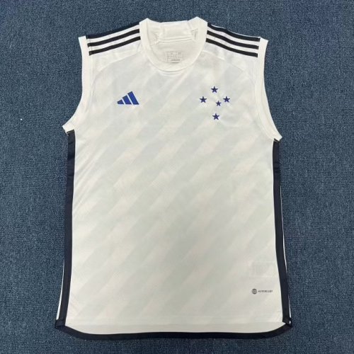 2023-2024 Cruzeiro White Soccer Training Vest
