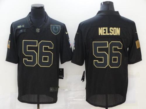 Colts 56 Quenton Nelson Black 2020 Salute To Service Limited Jersey