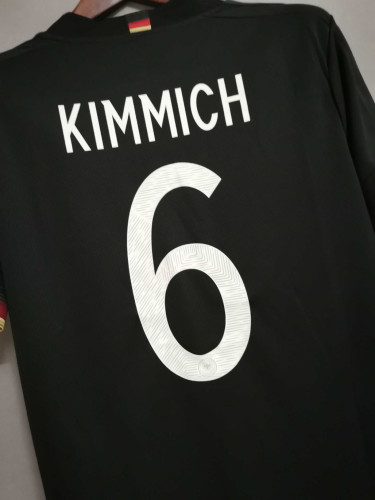 Retro Jersey Euro 2020 Germany KIMMICH 6 Away Black Soccer Jersey