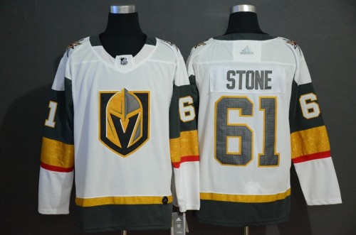 Vegas Golden Knights 61 Mark Stone White With Special Glittery Logo Jersey